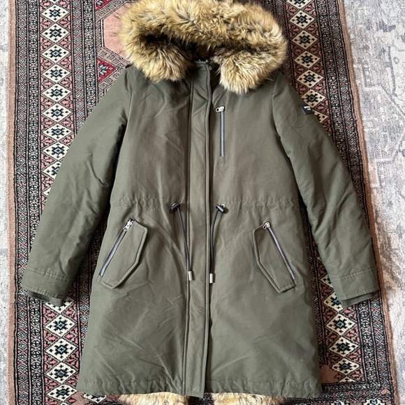 For All Kind Moss Parka V2 Green - size Small - Picture 2 of 6